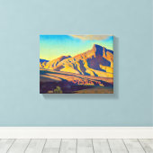Thuis van de woestijn door Maynard Dixon Canvas Afdruk (Insitu (Houten vloer))