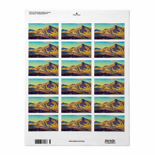 Thuis van de woestijn door Maynard Dixon Etiket