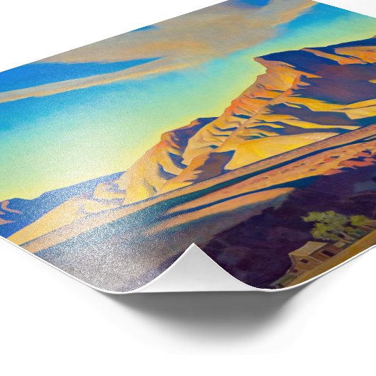 Thuis van de woestijn door Maynard Dixon Foto Afdruk (Hoek)