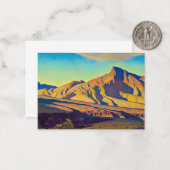 Thuis van de woestijn door Maynard Dixon Notitiekaartje (Voorkant / Achterkant in situ)