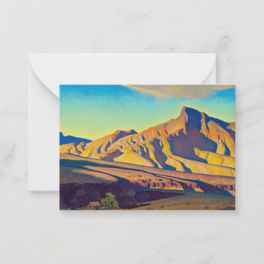 Thuis van de woestijn door Maynard Dixon Notitiekaartje (Voorkant)