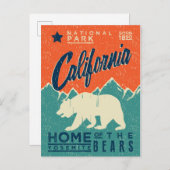 Thuis van de Yosemite-Beren | Californië Briefkaart (Voorkant / Achterkant)