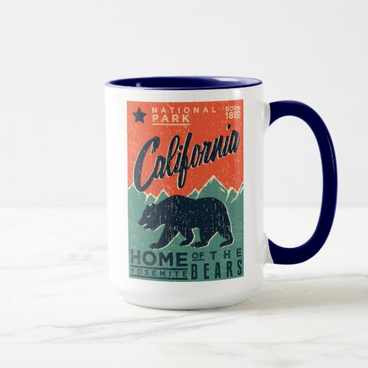 Thuis van de Yosemite-Beren | Californië Mok (Rechts)
