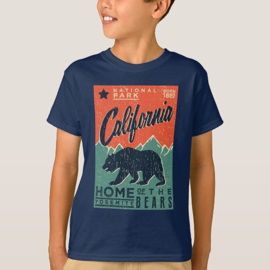 Thuis van de Yosemite-Beren | Californië T-shirt (Voorkant)