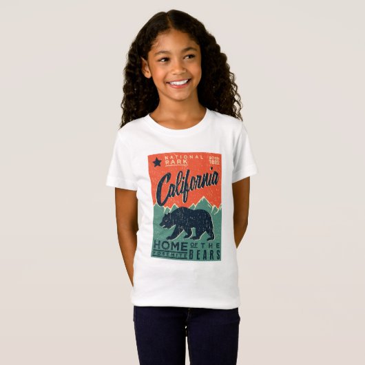 Thuis van de Yosemite-Beren | Californië T-shirt (Voorkant volledig)