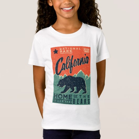 Thuis van de Yosemite-Beren | Californië T-shirt (Voorkant)