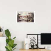 Thuis van een Chinese koopman nabij het kanton, ui Poster (Thuiskantoor)