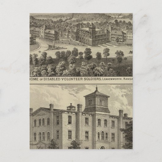 Thuis van gehandicapte vrijwilligers briefkaart (Voorkant)
