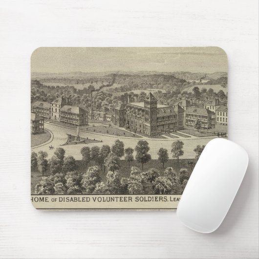 Thuis van gehandicapte vrijwilligers muismat (Met muis)