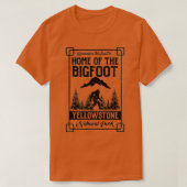 Thuis van het nationaal park Bigfoot Yellowstone G T-shirt (Design voorkant)