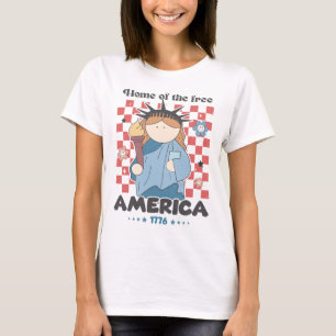 Thuis van het vrije Amerika T-shirt