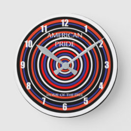 Thuis van het vrije ontwerp ronde klok