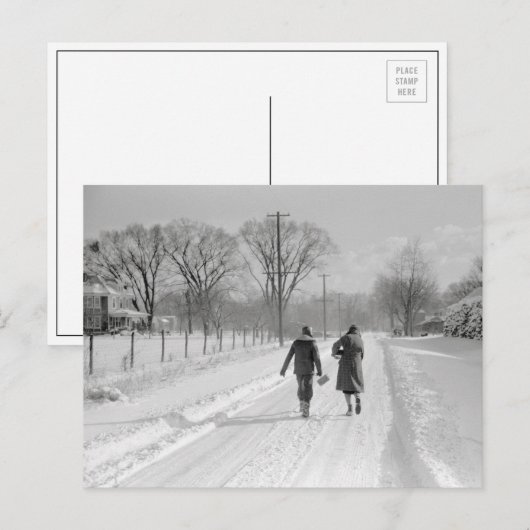 Thuis van school, 1940 briefkaart (Voorkant / Achterkant)