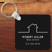 Thuis Vastgoed Makelaar Promotionele QR Code Sleutelhanger (Voorkant)