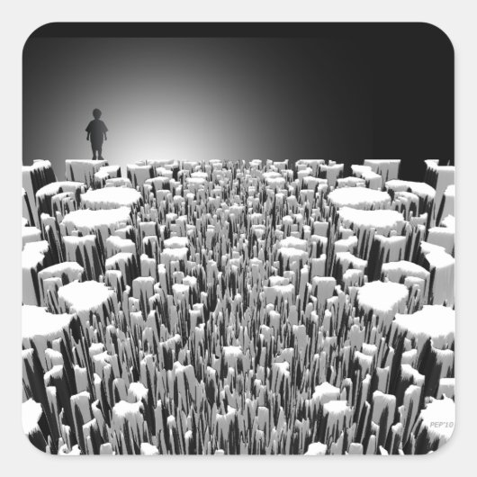 Thuis Vierkante Sticker (Voorkant)