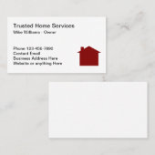 Thuis Visitekaartjes van onroerend goed (Voorkant / Achterkant)