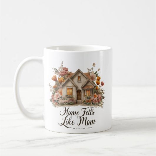 Thuis Voelt Als Moeder Vintage Cottage Design Koffiemok (Links)