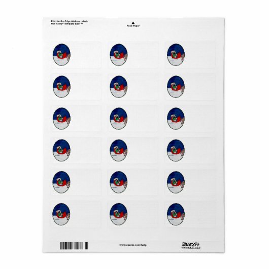 THUIS VOOR CHRISTMAS ETIKET (Full Sheet)