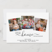 Thuis voor de Feestdagen 3 Foto Red Pset Moving Aankondiging (Voorkant)