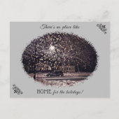 Thuis voor de Feestdagen Briefkaart (Voorkant)