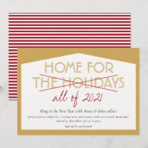 Thuis voor de feestdagen Funny Nieuwjaarsavond Fee