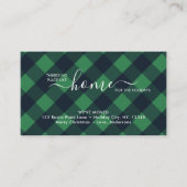 Thuis voor de Feestdagen Green Buffalo Pset Moving Informatiekaartje (Voorkant)