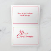 Thuis voor de feestdagen kaart (Binnen)