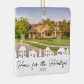 Thuis voor de Feestdagen Keramisch Ornament (Rechts)