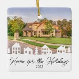 Thuis voor de Feestdagen Keramisch Ornament