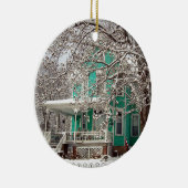 Thuis voor de Feestdagen Keramisch Ornament (Rechts)