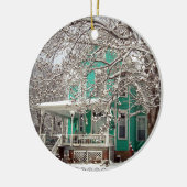 Thuis voor de Feestdagen Keramisch Ornament (Links)