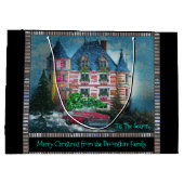 Thuis voor de Feestdagen Kerstmis Groot Cadeauzakje (Achterkant)