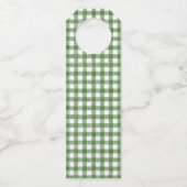 Thuis voor de Feestdagen kerstwijn Flessenhanger (Achterkant)