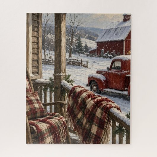 Thuis voor de feestdagen legpuzzel (Verticaal)