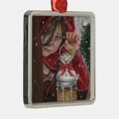 Thuis voor de versiering van de feestdagen metalen ornament (Rechts)