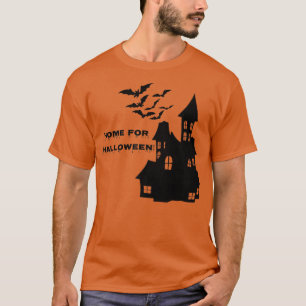Thuis voor Halloween, Haunted House, Spooky Halowe T-shirt
