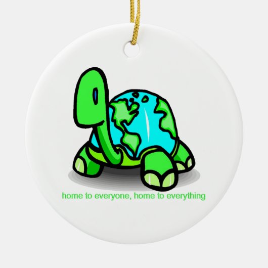 Thuis voor iedereen keramisch ornament (Voorkant)