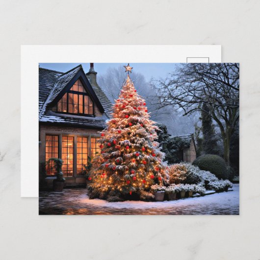 Thuis voor Kerstmis Briefkaart (Voorkant / Achterkant)