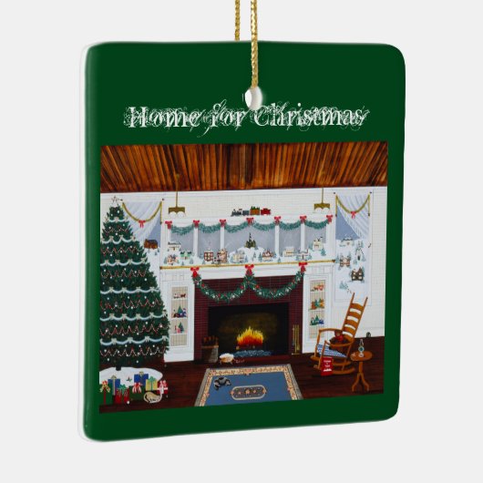 "Thuis voor Kerstmis" Ornament (Rechts)