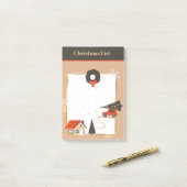 Thuis voor kerstpost-It Notes (Op bureau)