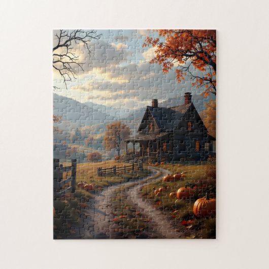 Thuis voor thanksgiving legpuzzel (Verticaal)