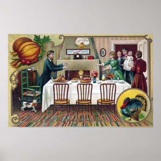 Thuis voor Thanksgiving Poster (Voorkant)