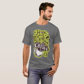 Thuis waar de koffie leuk is t-shirt (Voorkant volledig)