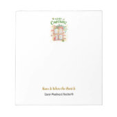 Thuis Waar het Hart Is Makelaar Kerst Stijlvol Notitieblok (Voorkant)