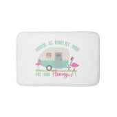 Thuis waar je je Flamingos Bath Mat (Voorkant)
