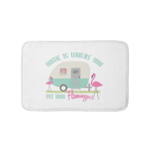 Thuis waar je je Flamingos Bath Mat