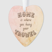 Thuis waar je je handdoek ophangt ornament (voorkant)