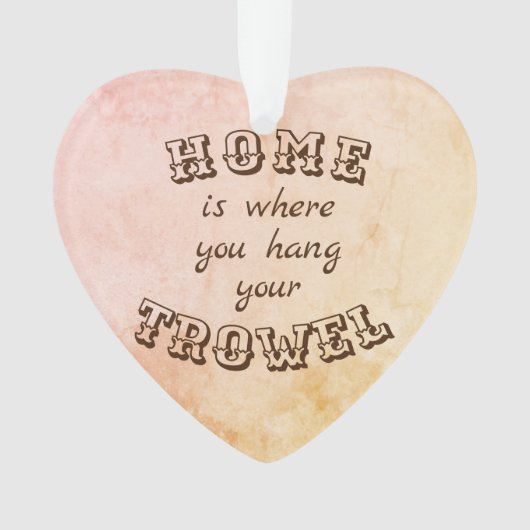 Thuis waar je je handdoek ophangt ornament (voorkant)