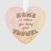 Thuis waar je je handdoek ophangt ornament (achterkant)