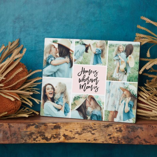 Thuis waar mama Foto Collage is Fotoplaat (Zijkant)